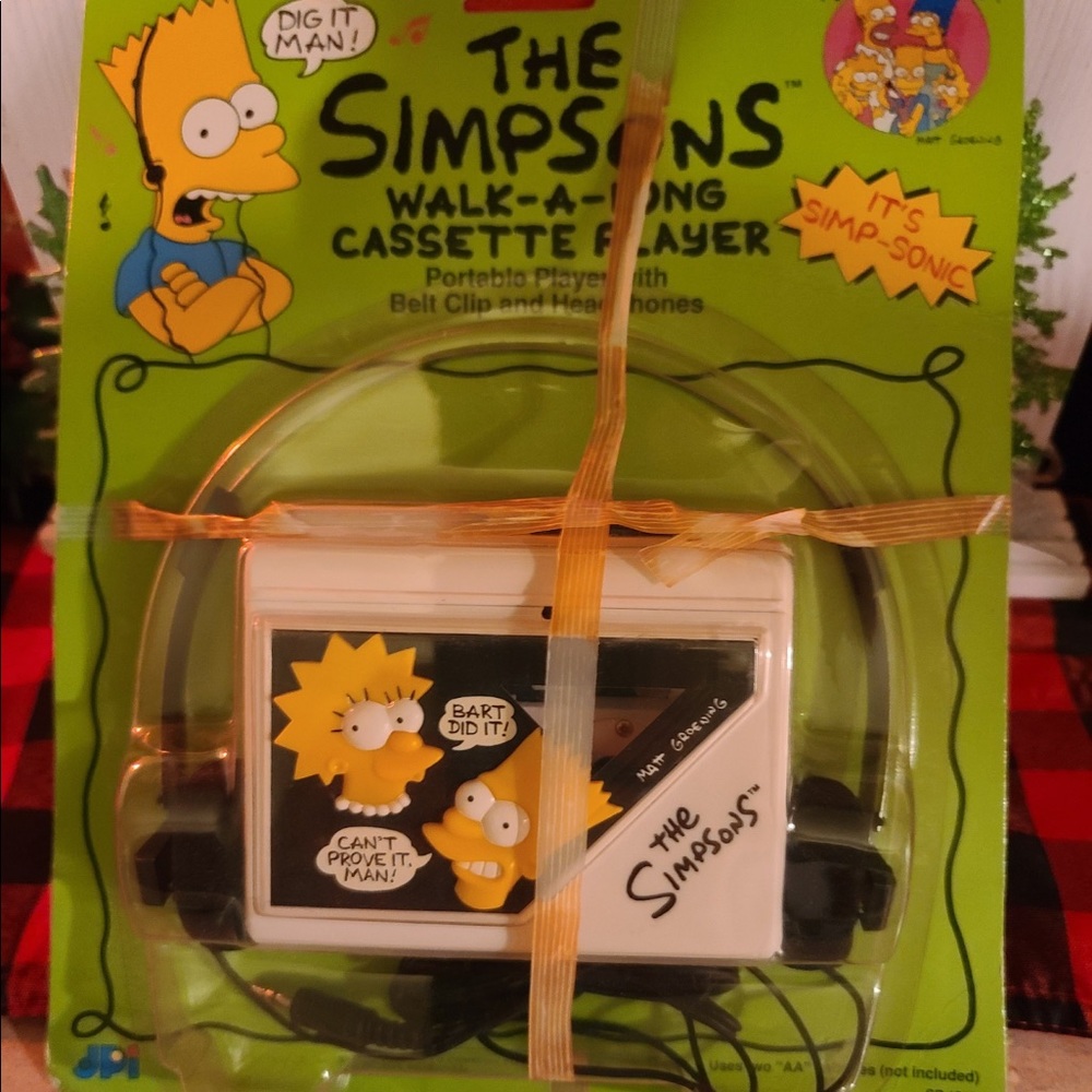 New Simpsons walk a long cassette player